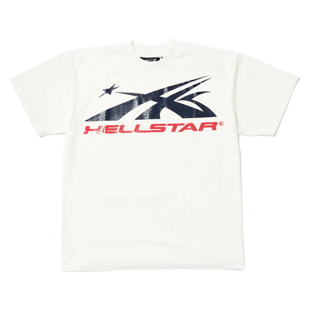 Hellstar 'Sport Logo' Gel White Tee