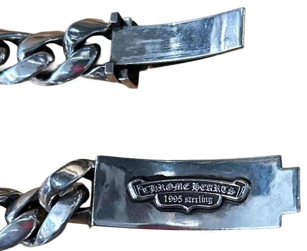 Chrome Hearts 'Dagger' 9.5in Silver Small ID Bracelet