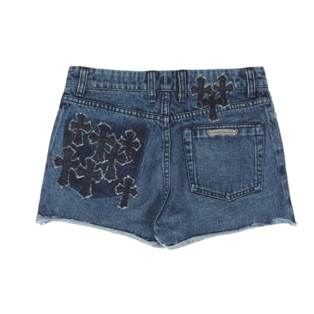 Chrome Hearts 'Cross Patch' Denim Shorts