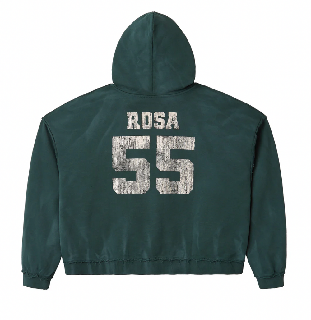 Gold+Vintage Gallery Raspberry Hills 'Rosa 55' Green Hoodie