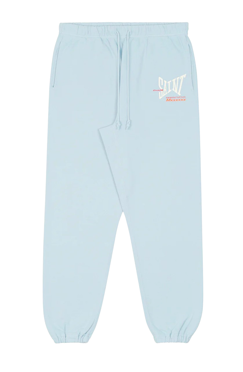 Saint Michael 'Smokers Fantasy' Blue Sweatpants