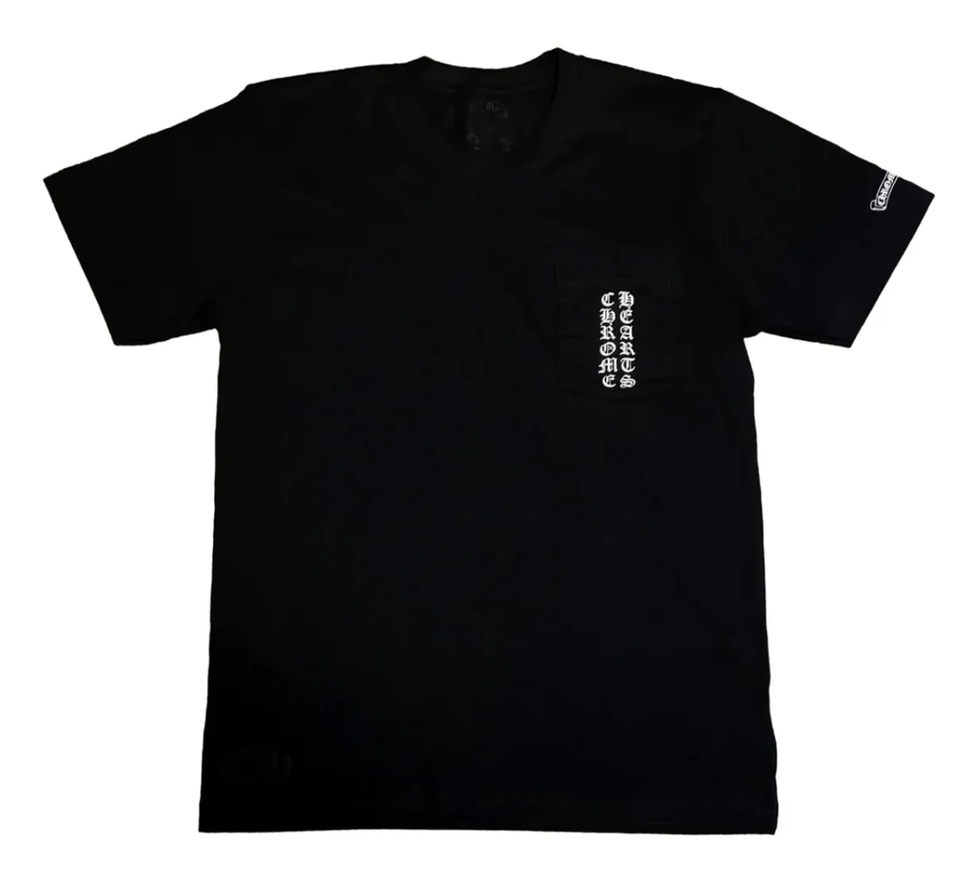 Chrome Hearts Vertical Logo 'Osaka' Pocket Tee