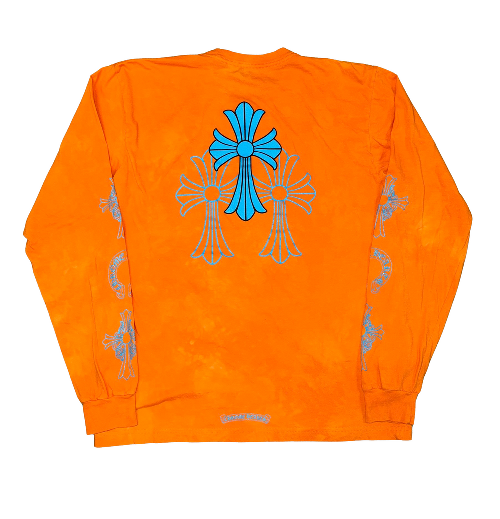 Chrome Hearts 'Dyed' Orange Longsleeve Pocket Tee