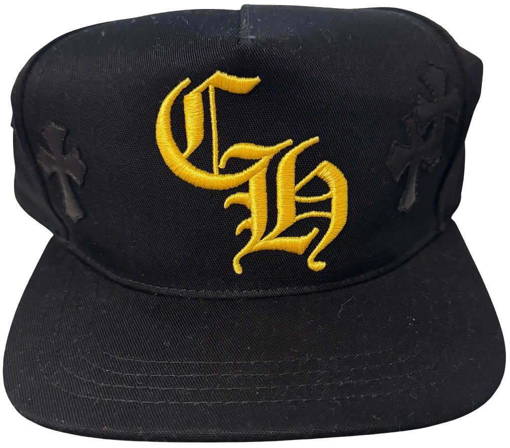 Chrome Hearts Black/Yellow Cross Patch Hat