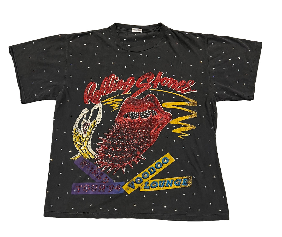 Rolling Stones 'Voodoo Lounge' Rhinestone Vintage Tee