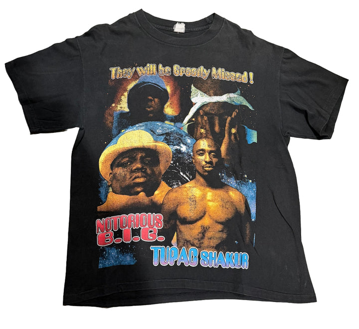 Tupac x Biggie 'Stop The War' Vintage Tee