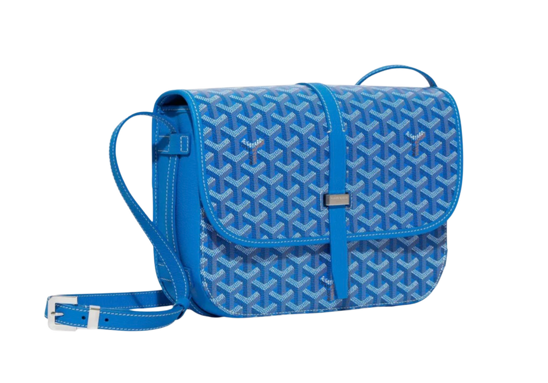 Goyard 'Sky Blue' Belvedere MM Bag