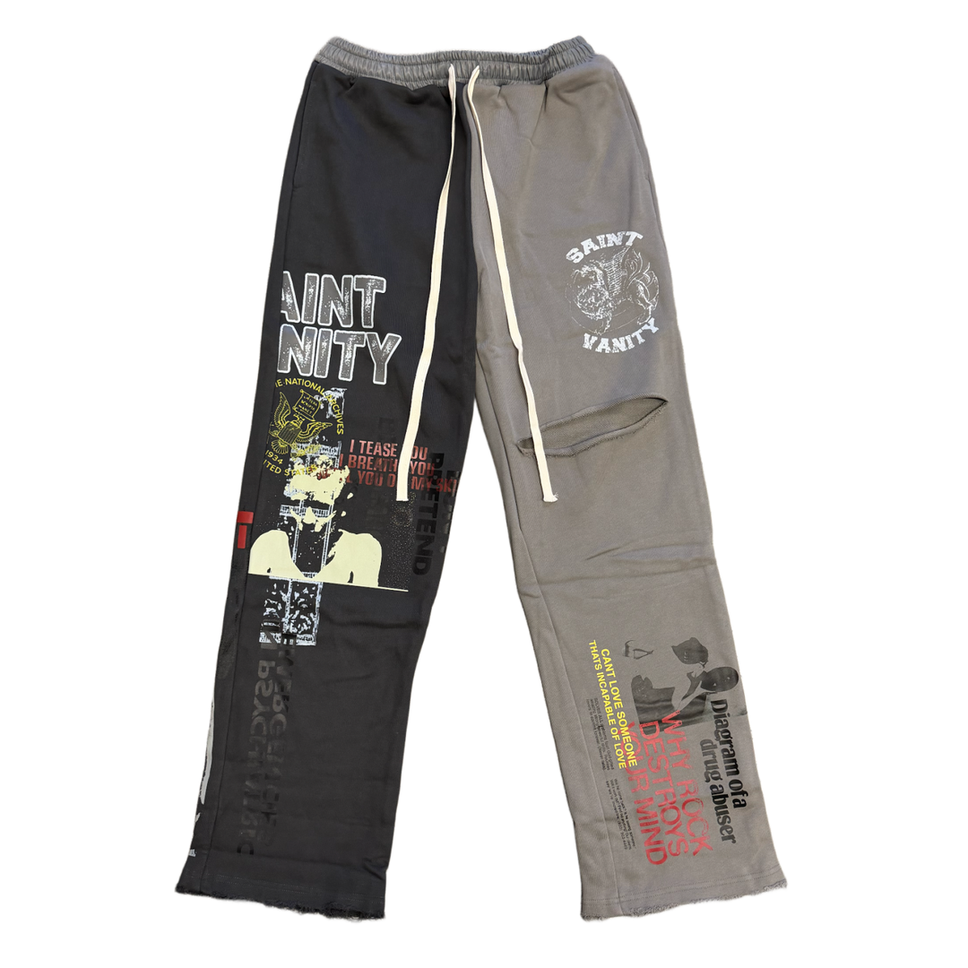 Saint Vanity 'Dark Grey/Grey' Sweatpants