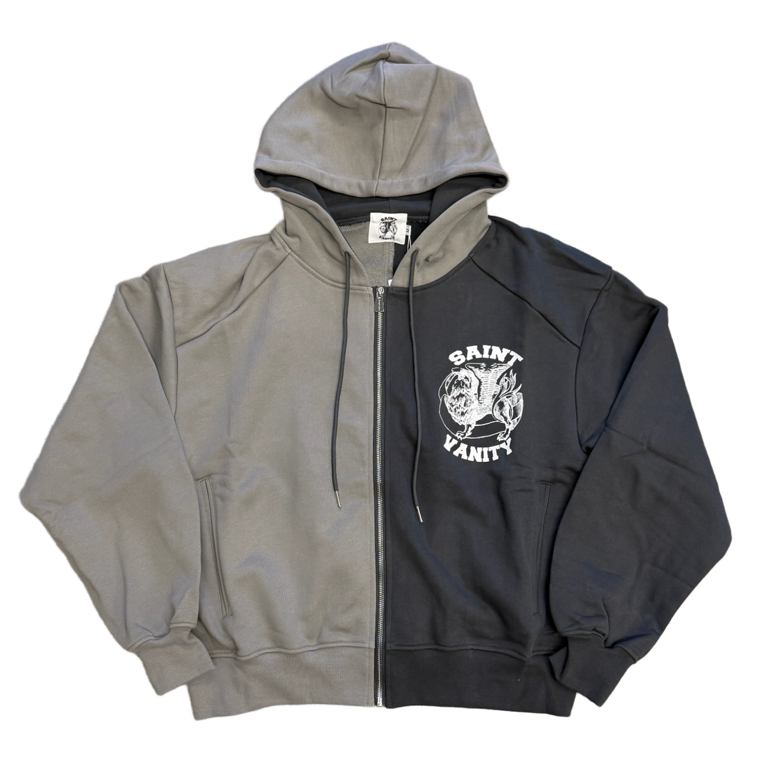 Saint Vanity 'Dark Grey/Grey' Zip-Up Jacket