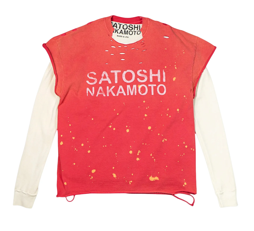 Satoshi Nakamoto 'Red' Luke Thermal Longsleeve – Showroom LA