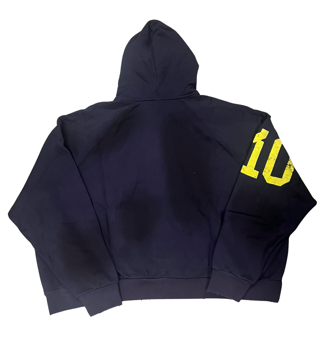 HAPPY MEMORIES DON'T DIE HMDD 'Navy Brazil' Zip-Up Hoodie