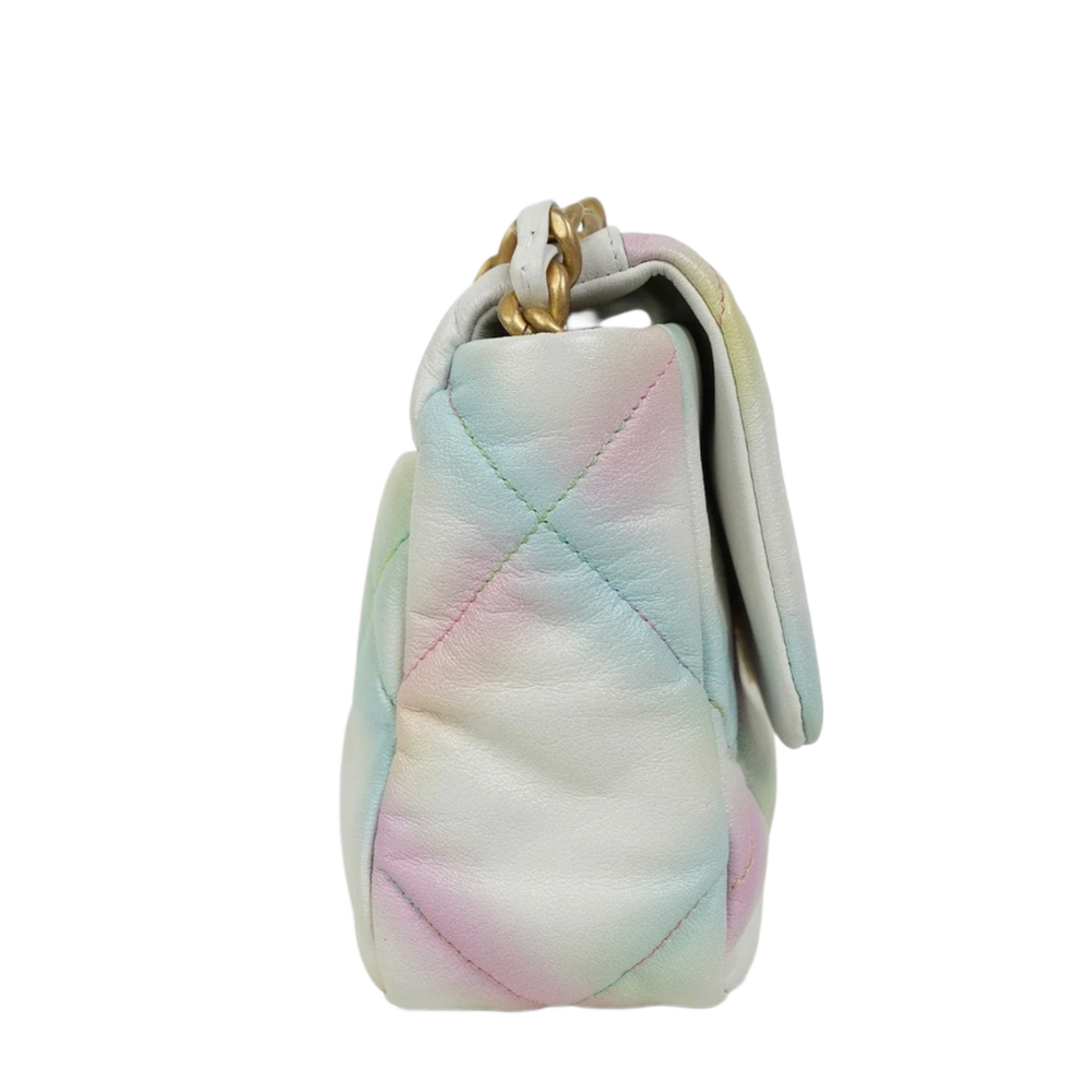 Chanel 'Rainbow' Goatskin Quilted 19 Flap Bag