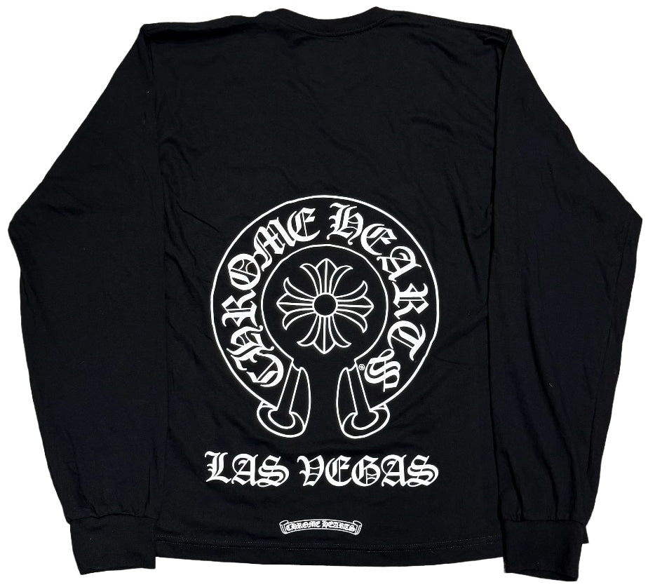Chrome Hearts 'Las Vegas Horseshoe' Floral Longsleeve Tee