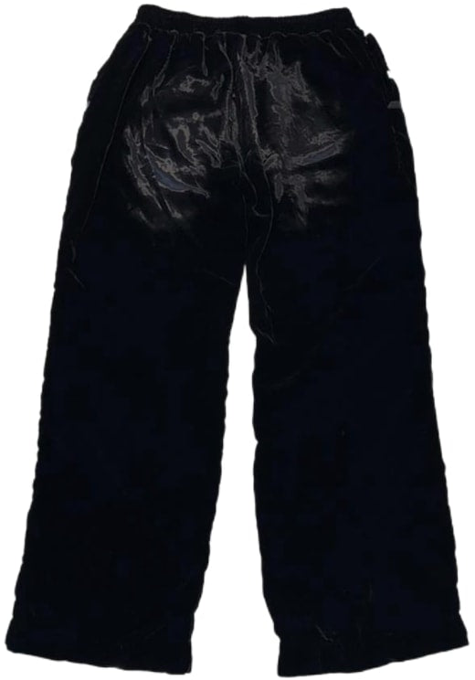 Chrome Hearts 'So It Goes' Embroidered Script Leather Patch Velour Track Pants