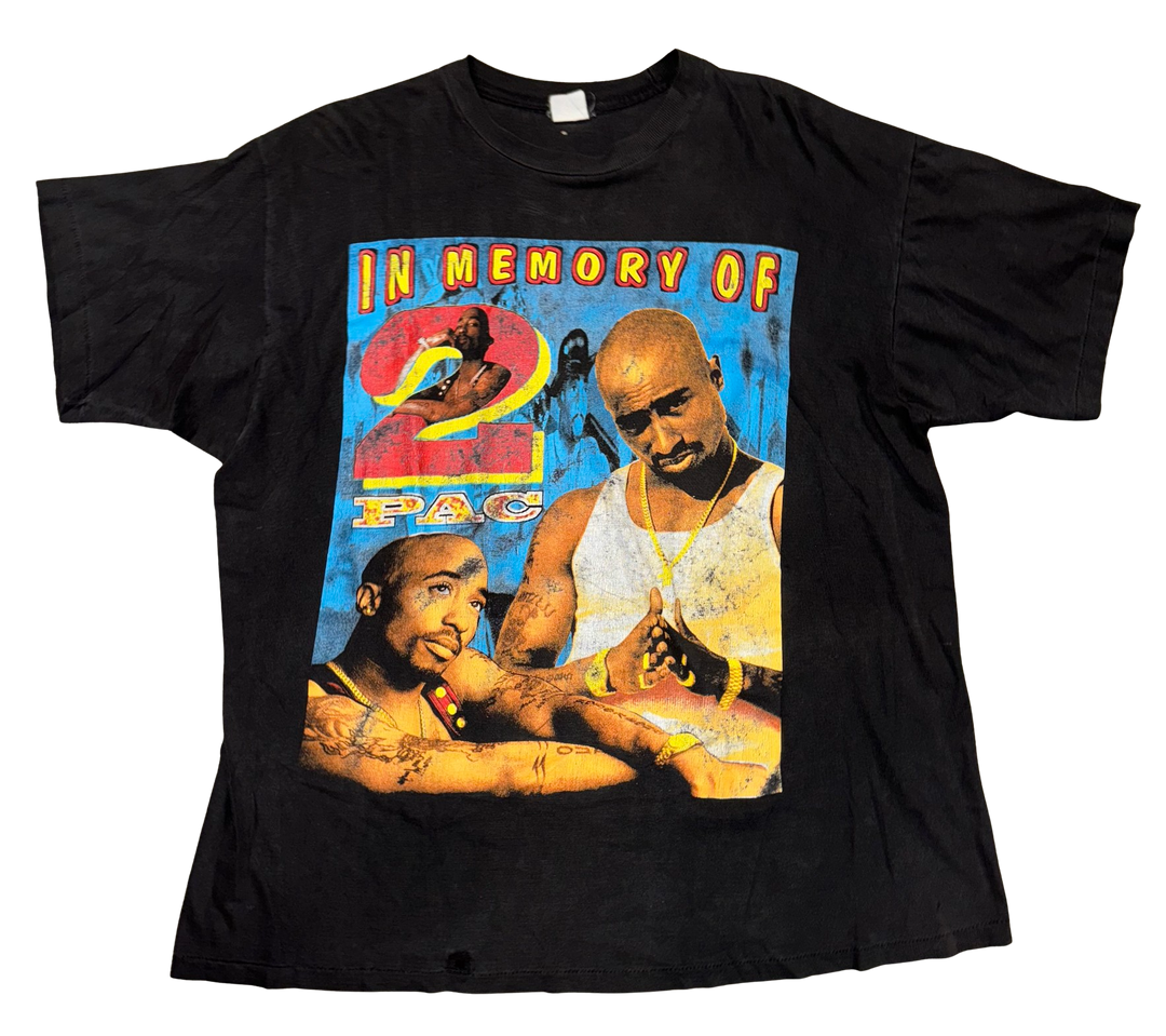 2Pac 'Memorial' All Eyes On Me Vintage Tee