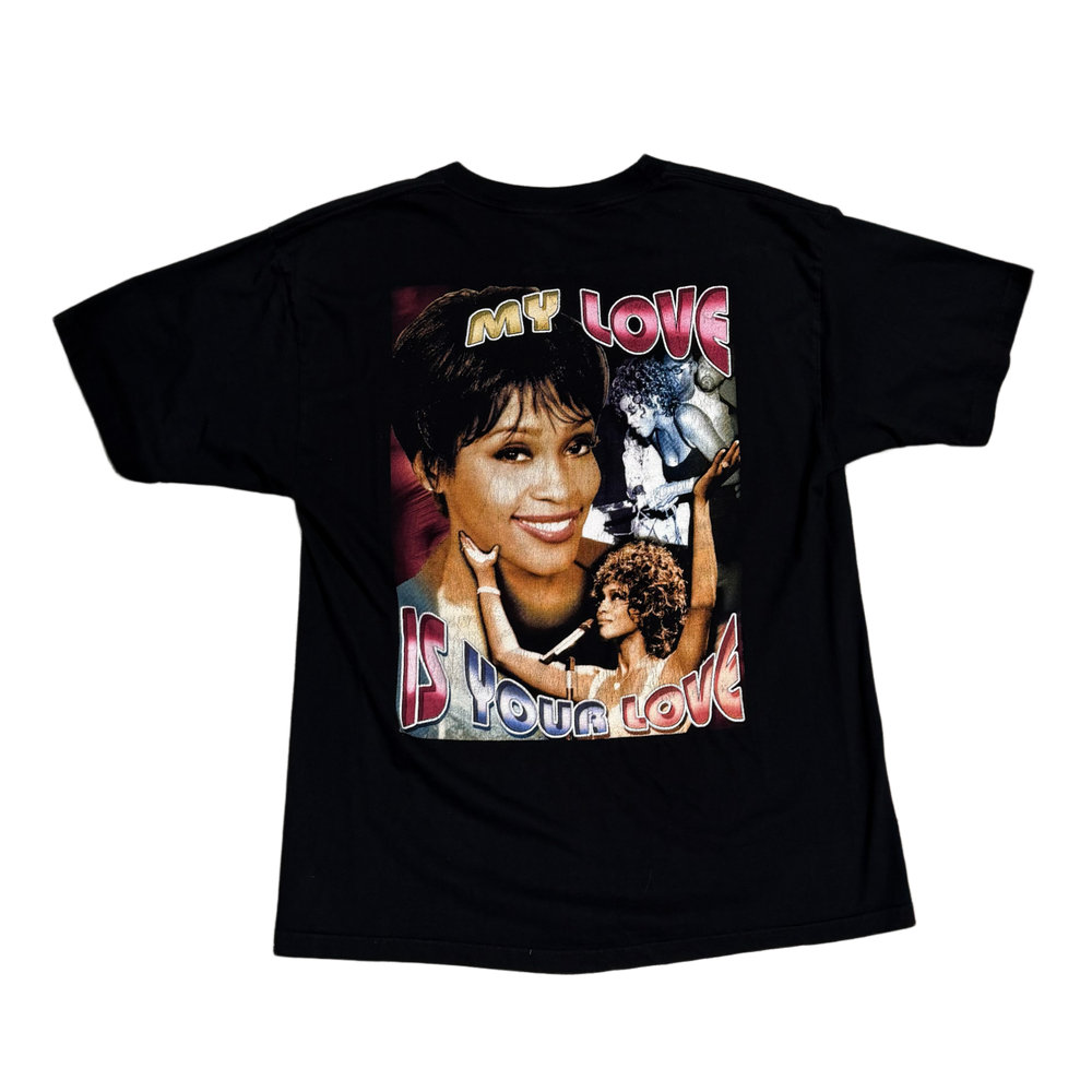 Whitney Houston 'My Love' Black Vintage Tee