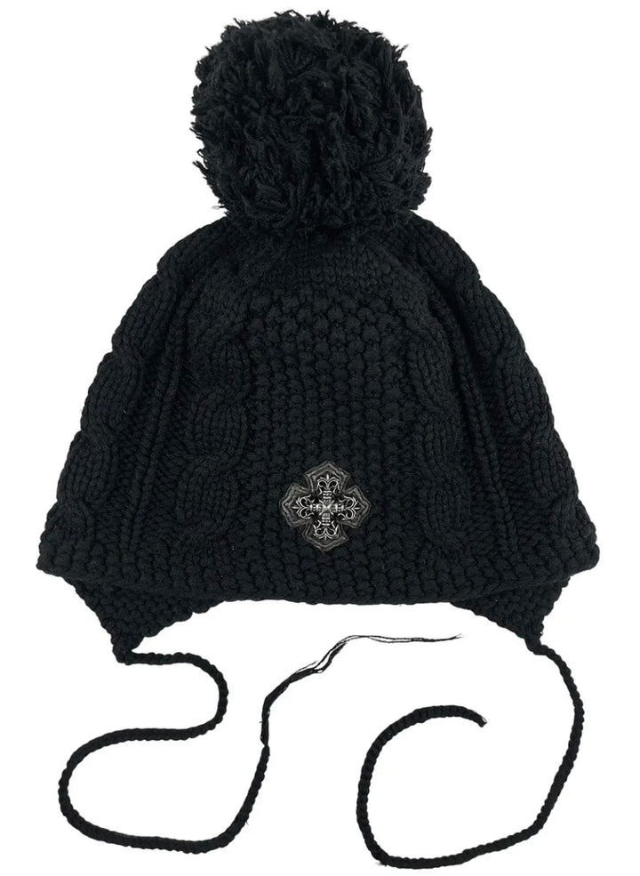 Chrome Hearts 3rd Eye Pom Beanie