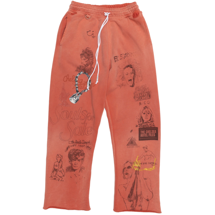 Paly 'Chelseay Hotel' Red Sweatpants