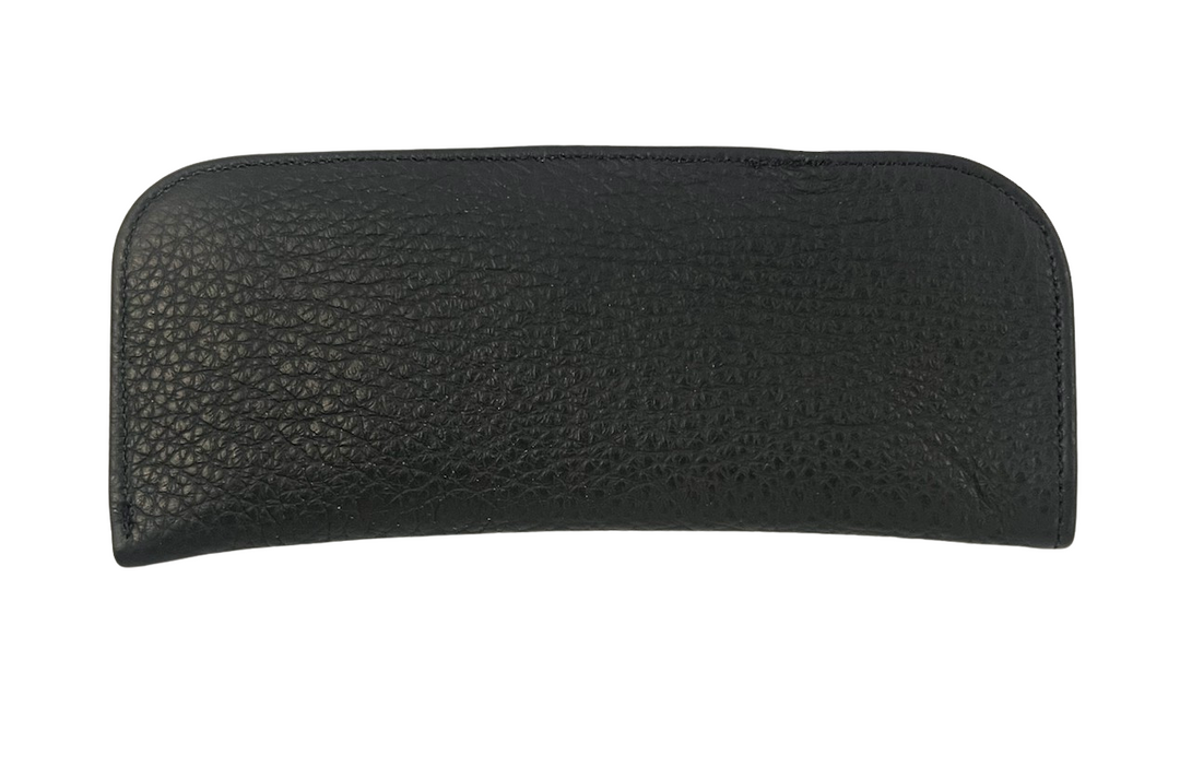 Chrome Hearts Leather Glasses Case 'Silver Emblem'