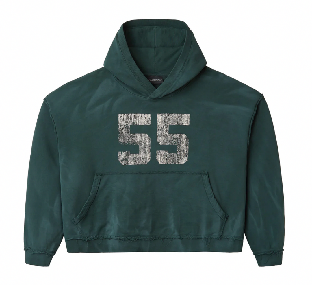 Gold+Vintage Gallery Raspberry Hills 'Rosa 55' Green Hoodie