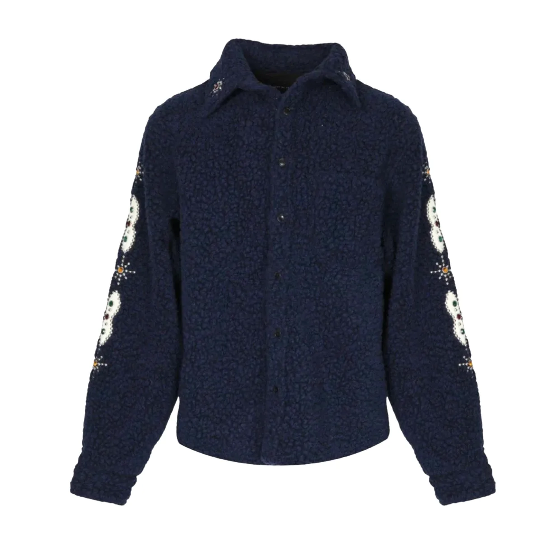 Cout De La Liberte 'Tommy-Embellished Blue' Wool Jacket