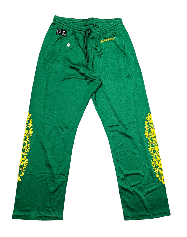 Chrome Hearts 'Green' Floral Mesh Pants