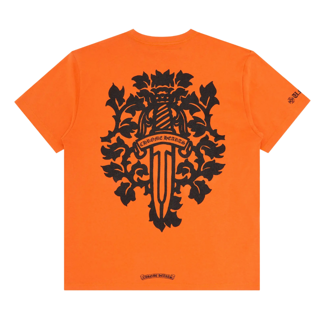 Chrome Hearts 'Vine Dagger' Orange Pocket Tee