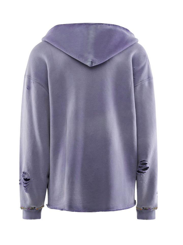 Satoshi Nakamoto 'Destructo' Purple Hoodie