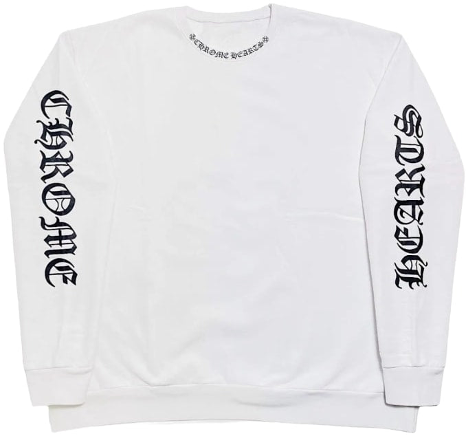 Chrome Hearts 'Love You' Neck Logo White Crewneck – Showroom LA