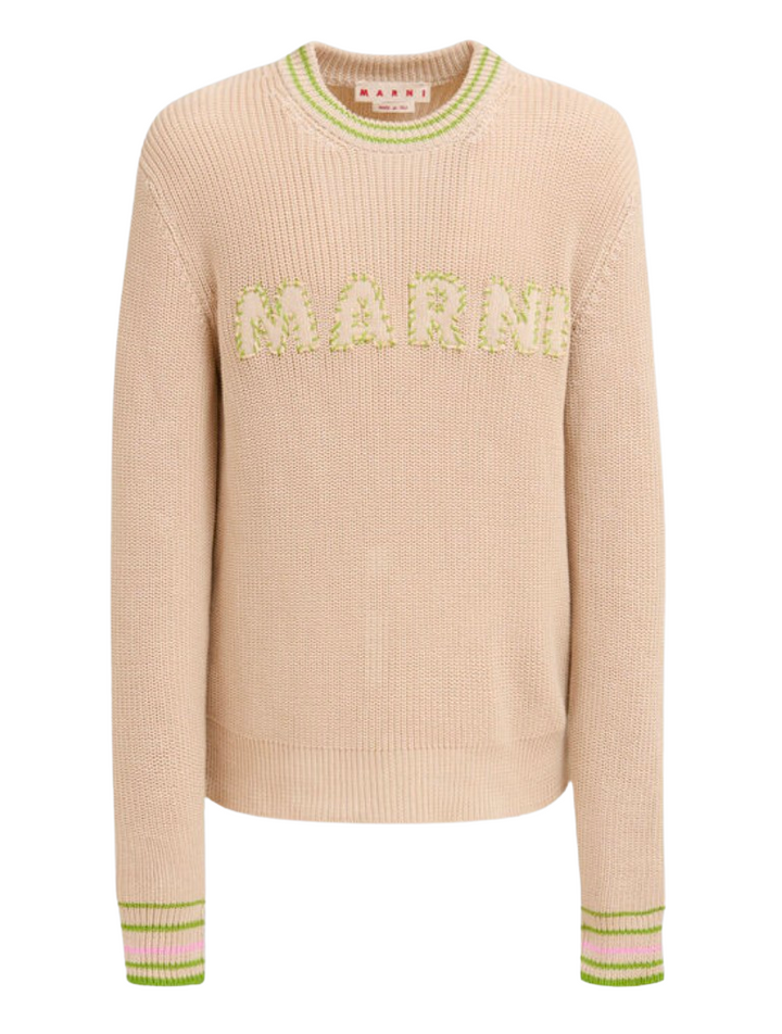 Marni 'Logo' Knit Crewneck Sweater