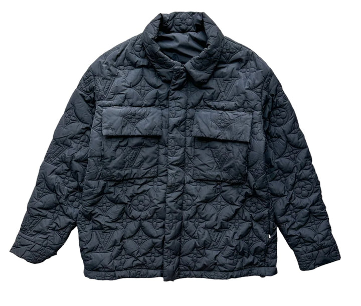 Louis Vuitton 'Navy' Monogram Padded Jacket