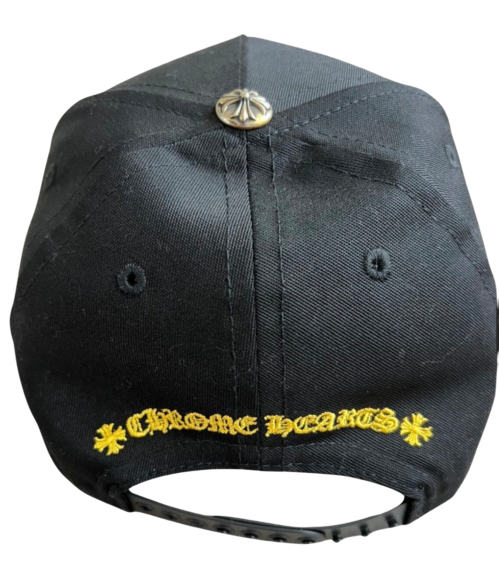 Chrome Hearts 'Yellow' CH Black Baseball Hat