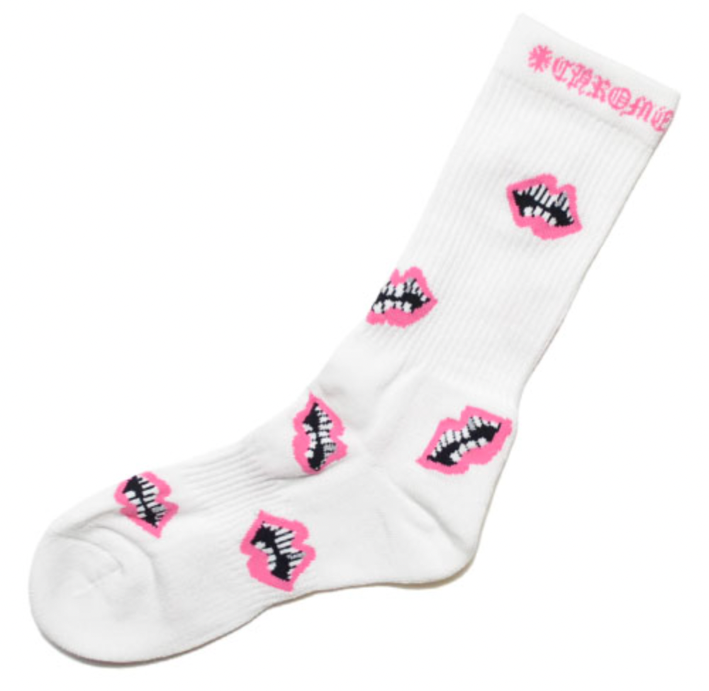 Chrome Hearts Matty Boy Pink 'Chomper' Socks