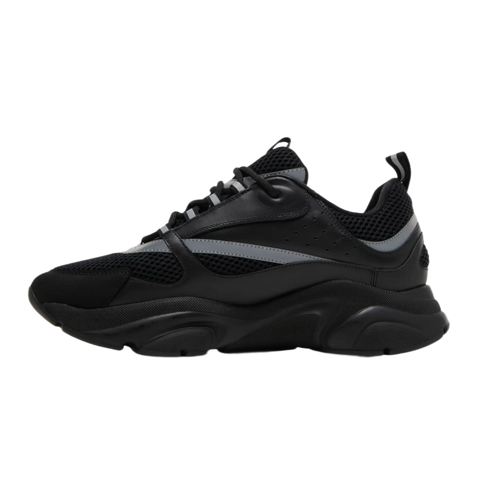 Dior 'Black' B22 Black Reflective Sneakers