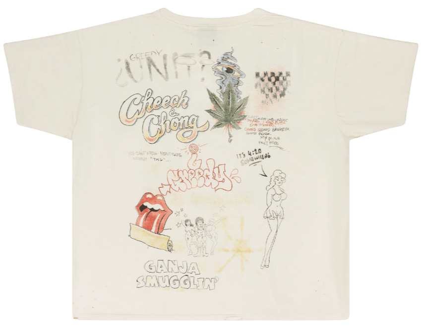Greedy Unit 'Dope Busters' Cream T-Shirt
