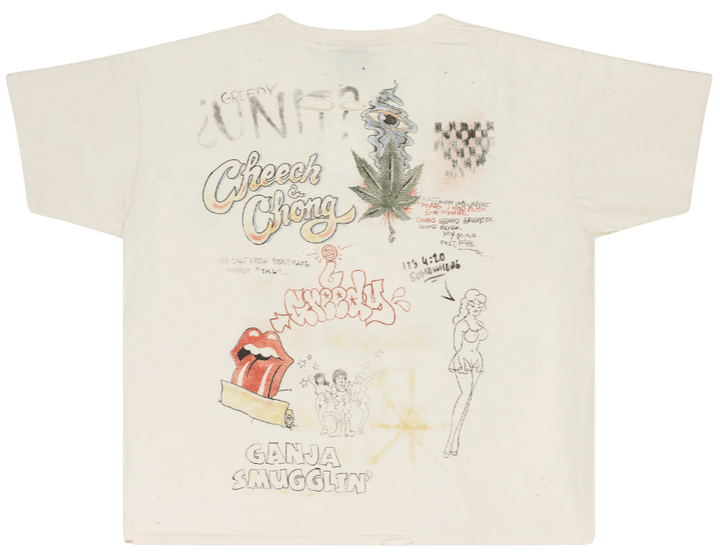 Greedy Unit 'Dope Busters' Cream T-Shirt