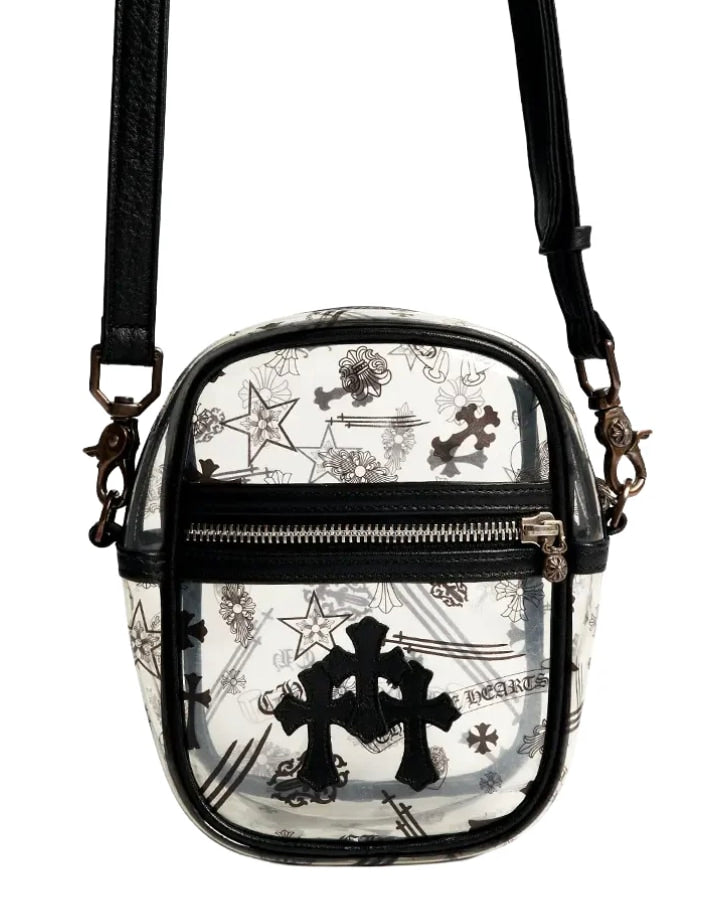 Chrome Hearts 'Clear/Black' Taka Mini Vinyl Shoulder Bag