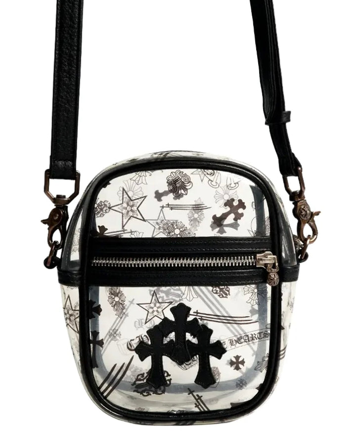 Chrome Hearts 'Clear/Black' Taka Mini Vinyl Shoulder Bag