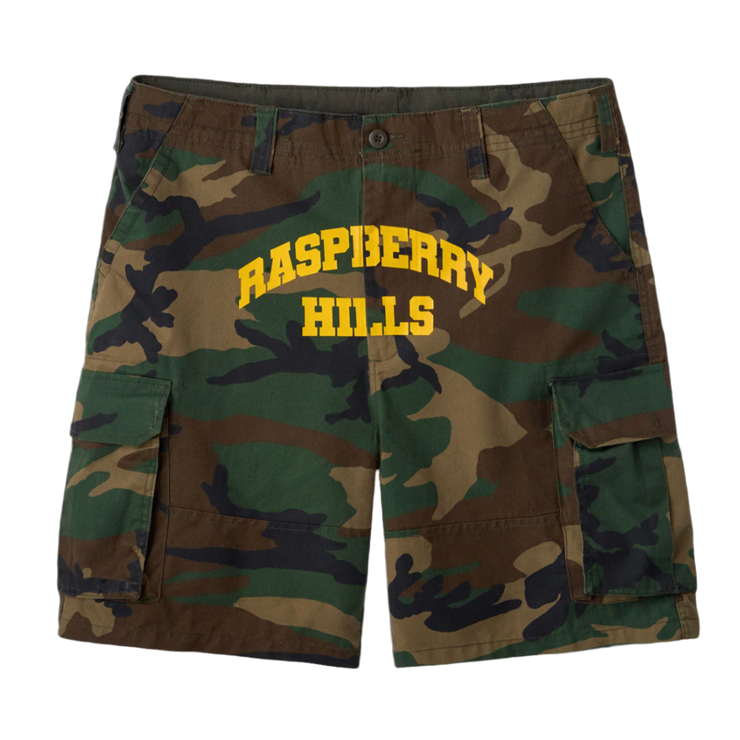 Gold+Vintage Gallery Raspberry Hills 'Camo Logo' Cargo Shorts