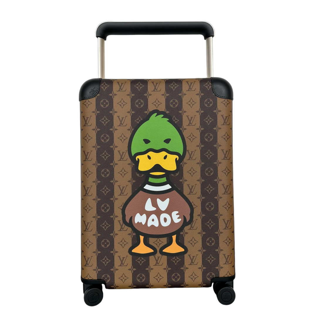 Louis Vuitton 'Nigo Brown Duck' Brown Monogram Horizon 55 Suitcase