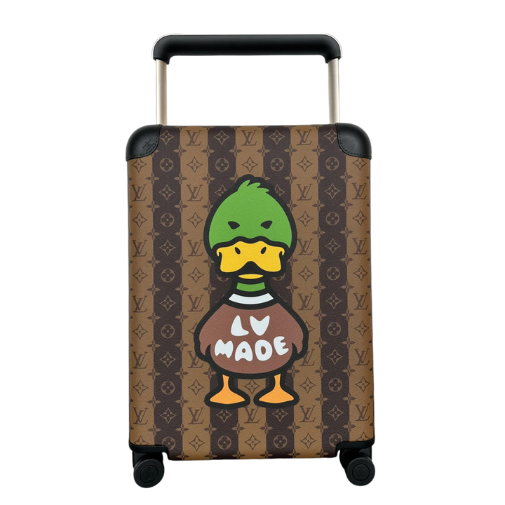 Louis Vuitton 'Nigo Brown Duck' Brown Monogram Horizon 55 Suitcase
