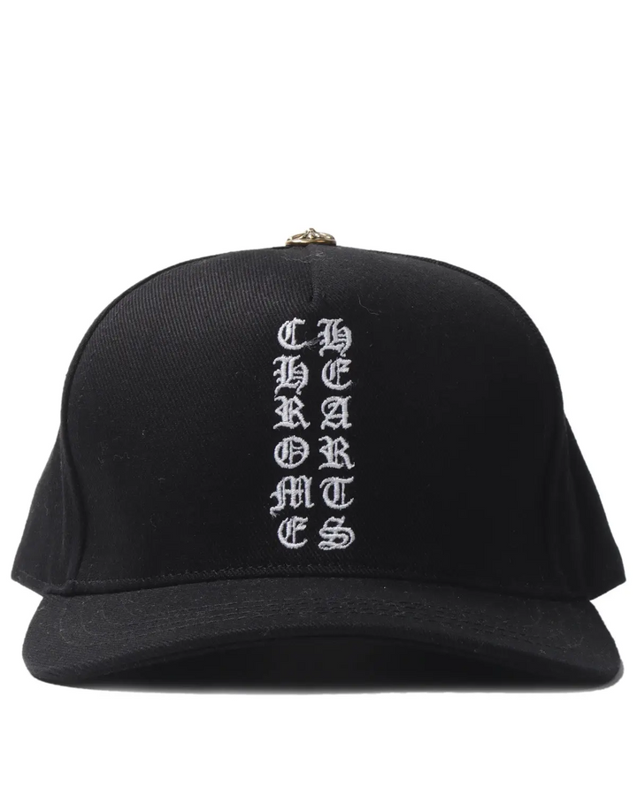 Chrome Hearts 'Black' Vertical CH Logo Snapback Hat