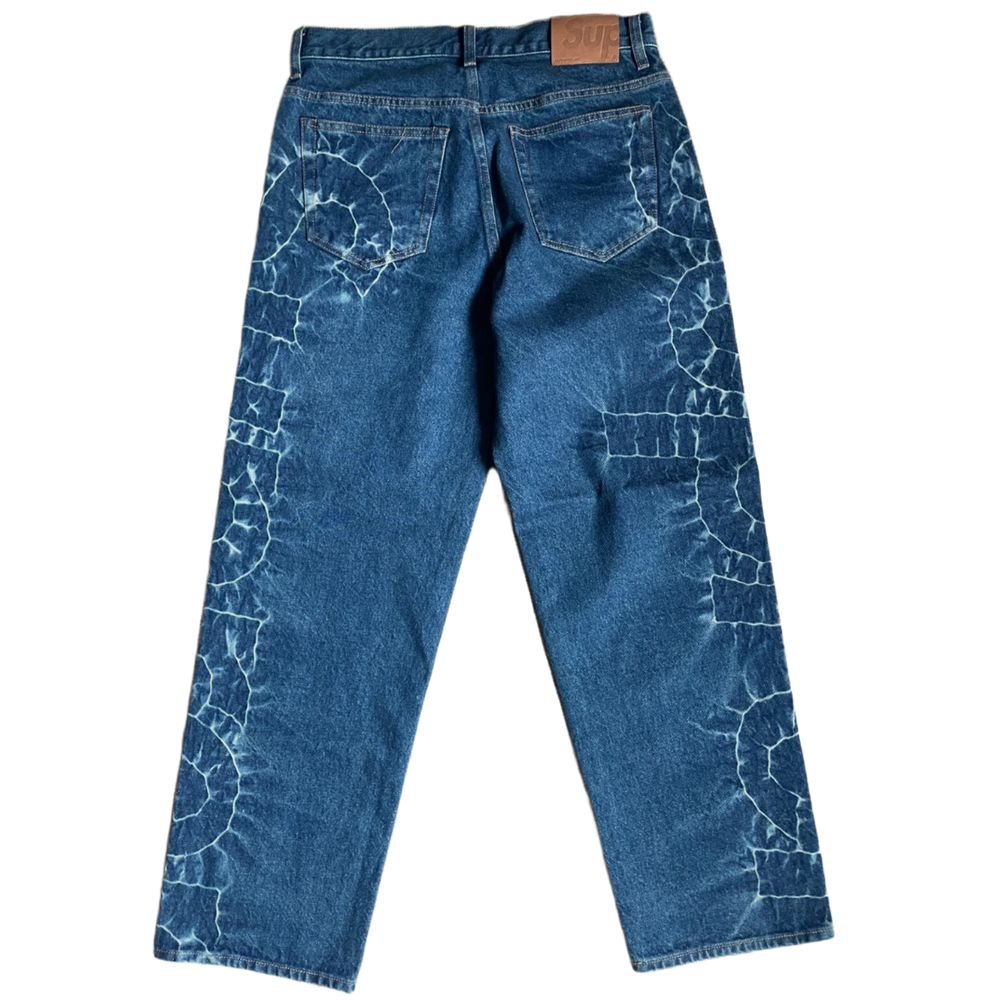 Supreme 'Rigid Indigo' Shibori Jeans