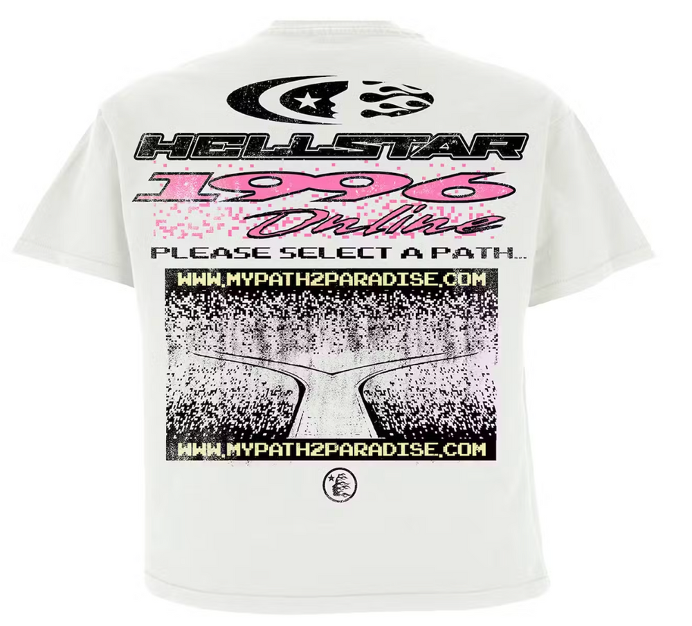 Hellstar 'Pixel' White Tee