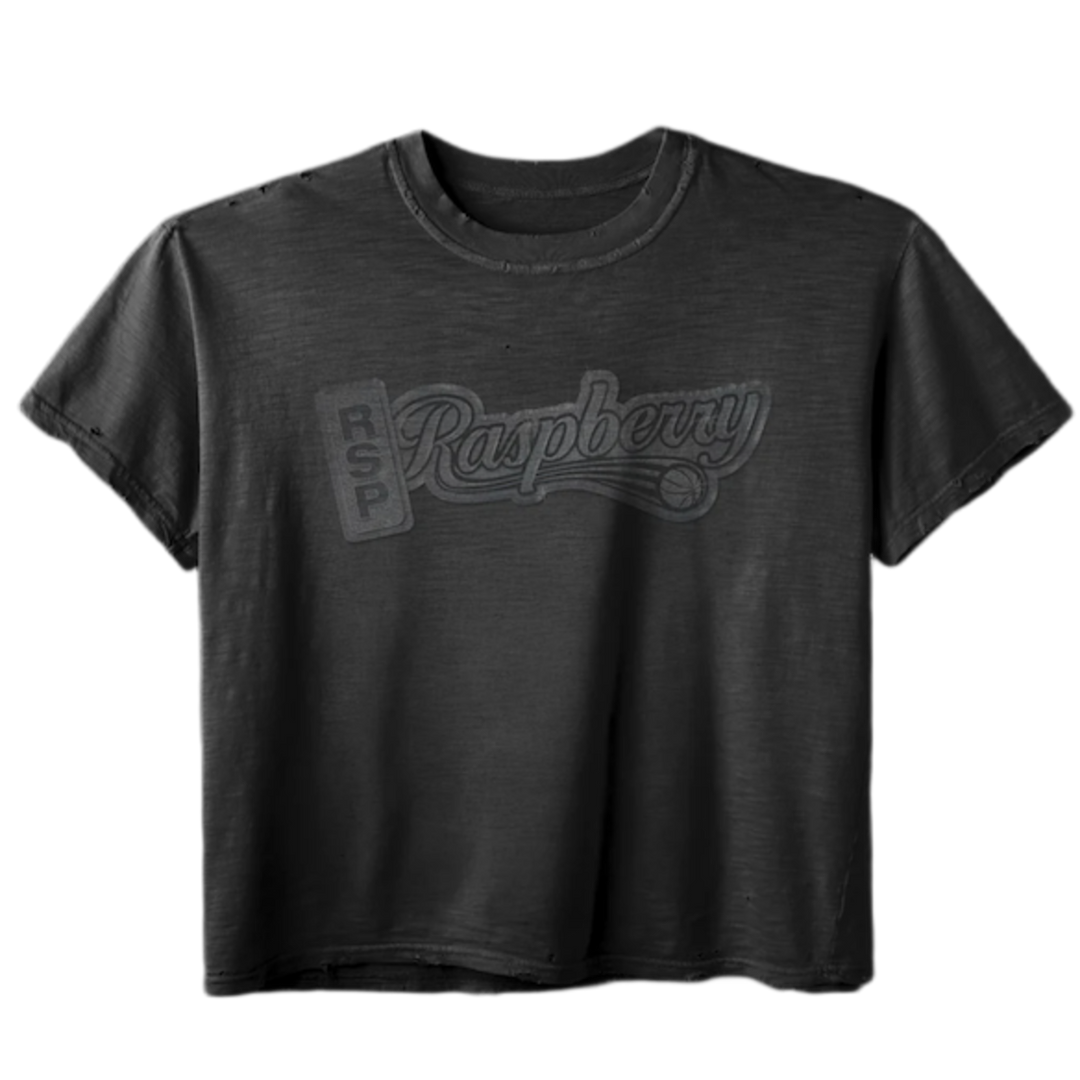 Gold+Vintage Gallery Raspberry Hills 'Black' Ballers Tee