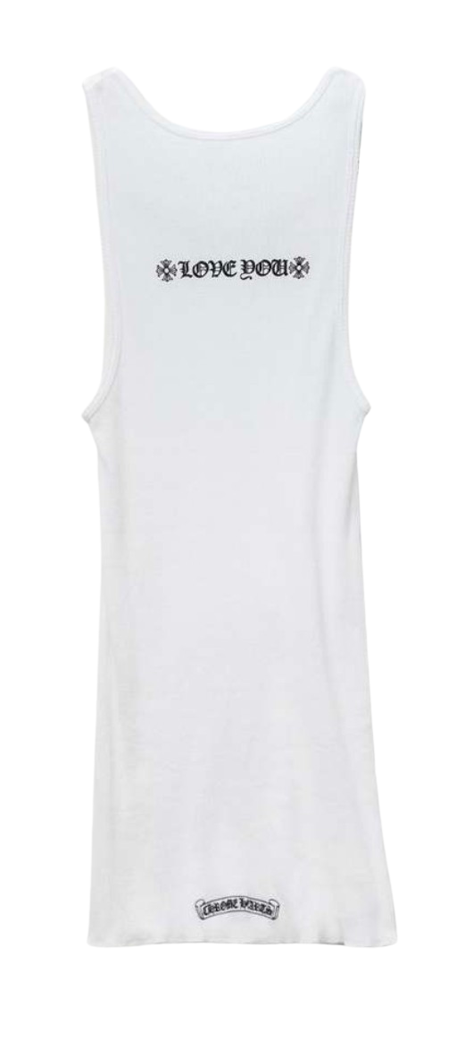 Chrome Hearts 'Love You' White Tank Top