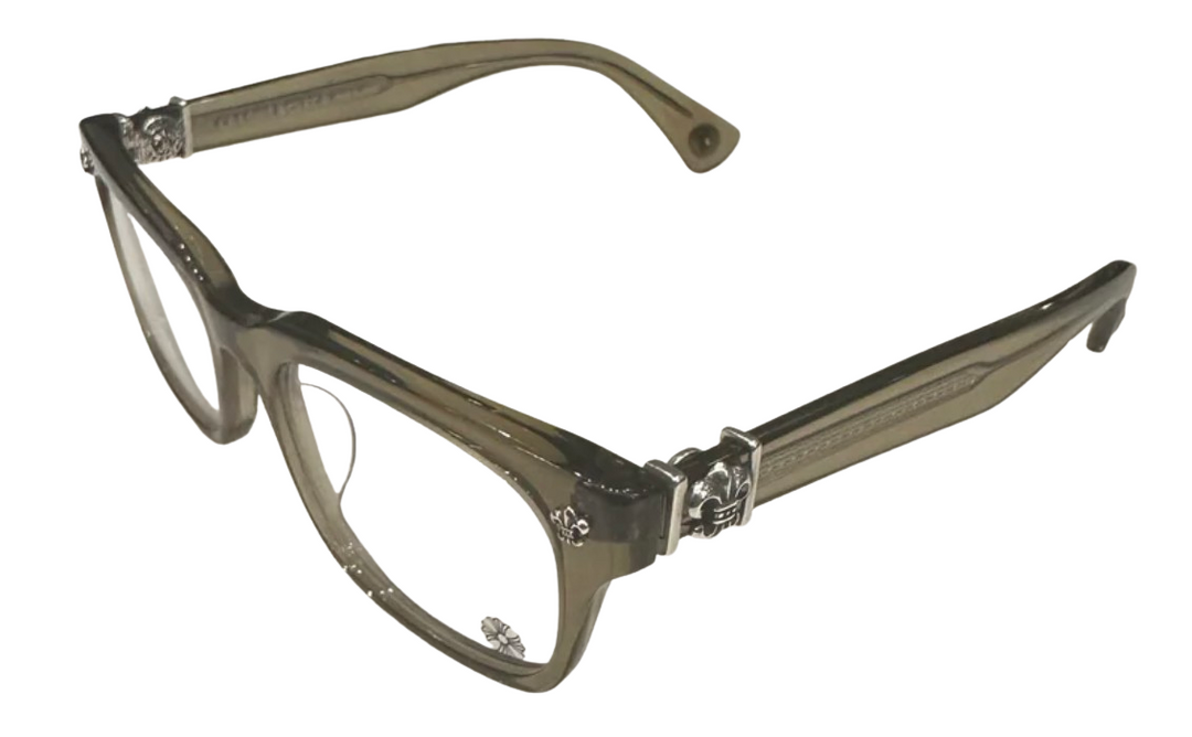 Chrome Hearts 'Gittin Any?' Army Green Crystal Glasses