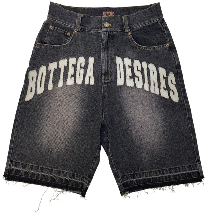 Bottega Desires 'Black' Denim Shorts