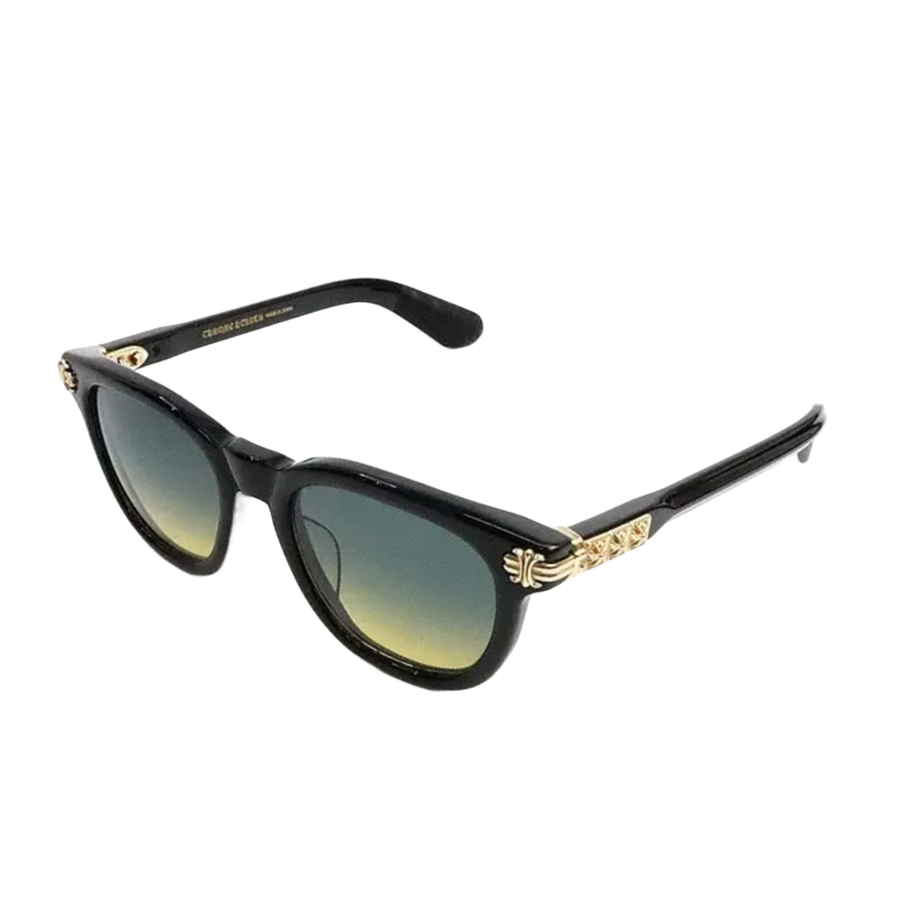 Chrome Hearts 'Smoke Show' Black and Gold Sunglasses