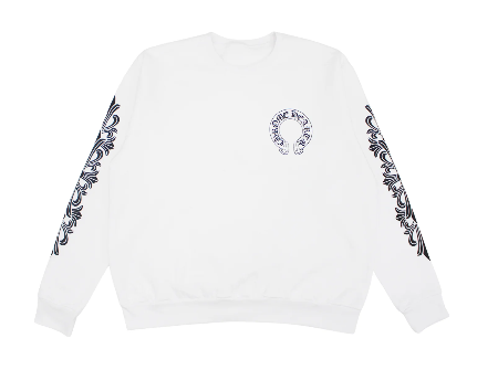 Chrome Hearts 'Horseshoe Logo' White Crewneck